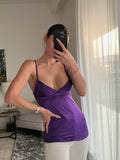 DOLCE & GABBANA Purple Silk Top
